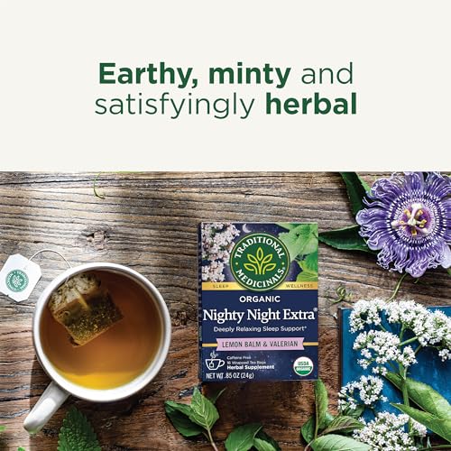 Organic Nighty Night Herbal Tea with Valerian Root - 32 Tea Bags