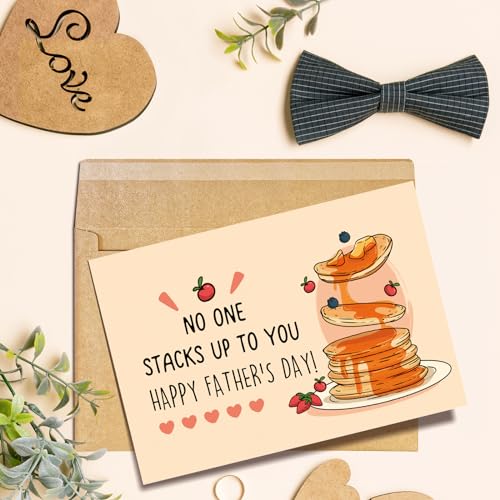 Funny Pancake Father's Day Card - No One Stacks Up to You