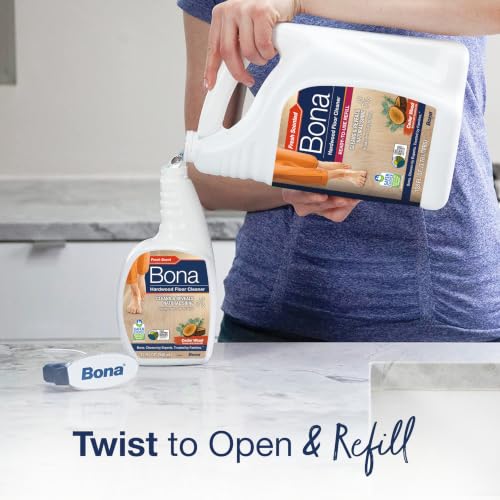 Bona Hardwood Floor Cleaner Spray, Cedar Wood Scent - 32 fl oz
