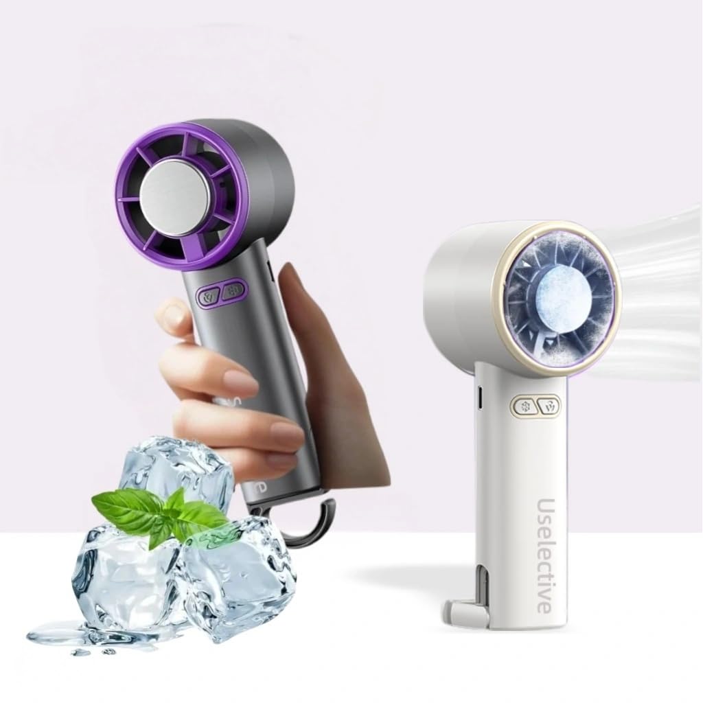Uselective Personal Hand held Fan -Y32 Pro I portable Mini Fan with Long Battery Performance - Ultra-Quiet for New Cooling Technology - Perfect Summer Gift for Travel & Outdoors（purple）