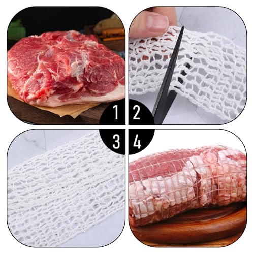 Elastic Meat Netting Roll 5M - 18 Holes for Roasting & Curing