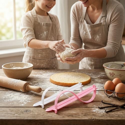 2Pcs Cake Arch Guide Tool Adjustable Fondant Marker and Decorating Ruler