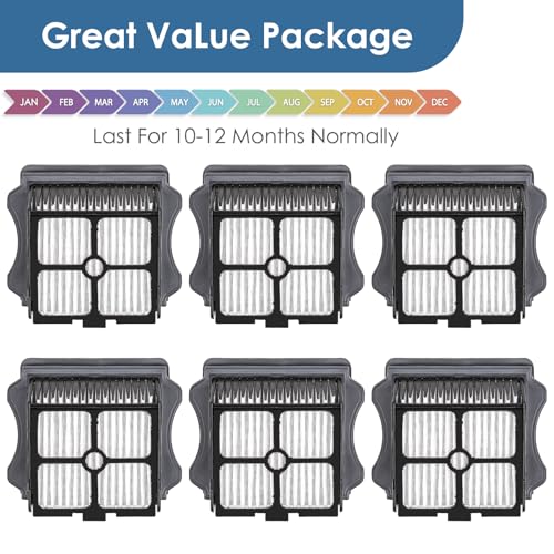 Replacement HEPA Filters for Tineco iFloor S3/S5 - 6 Pack