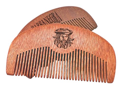 Barbanegra Wooden Beard and Mustache Comb Anti-Static Pocket Size