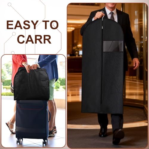 Guirnd 45-Inch Hanging Garment Bags - 2 Pack Travel & Storage Dress Cover