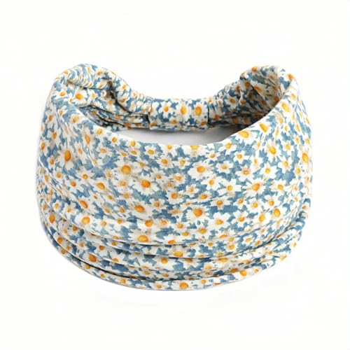 Bomeirc Boho Paisley Stretch Headband Knotted Hair Band for Women