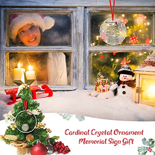 Memorial Christmas Ornament - Cardinal Sympathy Gift - Remember Me - Variation of THIS listing