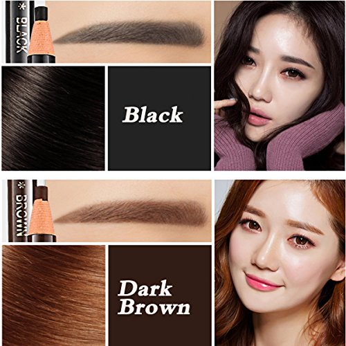 Acfun Peel-Off Eyebrow Pencil Set 5 Colors Drawing Makeup Tool
