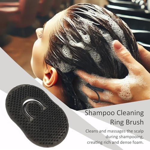 Jaasuee 4-Pack Pocket Palm Combs - Portable Scalp Massager & Shampoo Brush