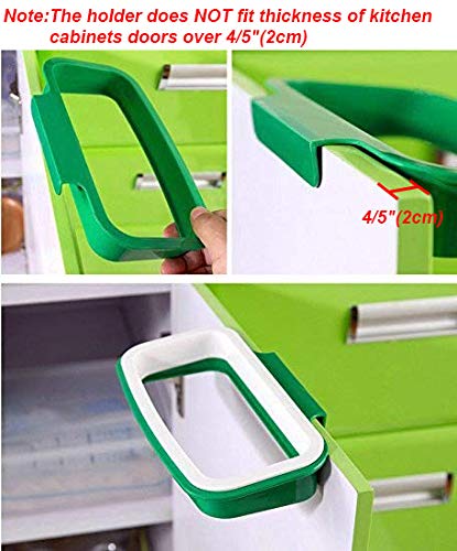 Lunies Over Cabinet Trash Bag Holder - Space-Saving Kitchen Organizer