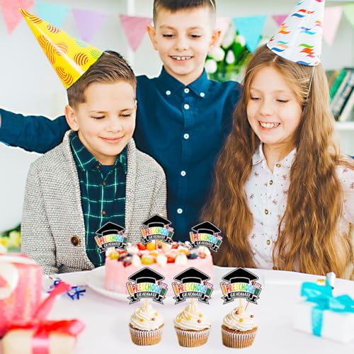 2026 Pre School Graduation Cupcake Toppers - 24 Pcs Set