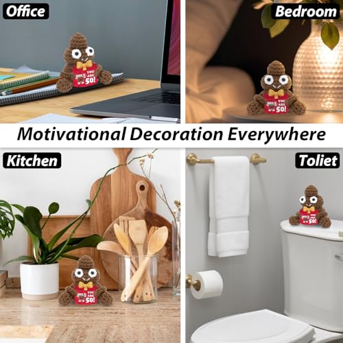 50th Birthday Positive Poo Doll - Funny Crochet Gift for Men & Women