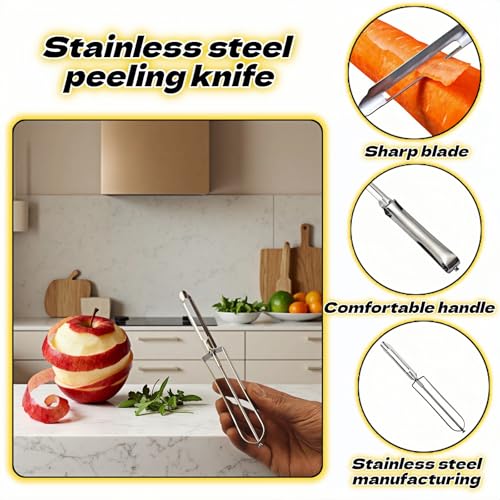 Professional Stainless Steel Vegetable Peeler with Rotary Blade