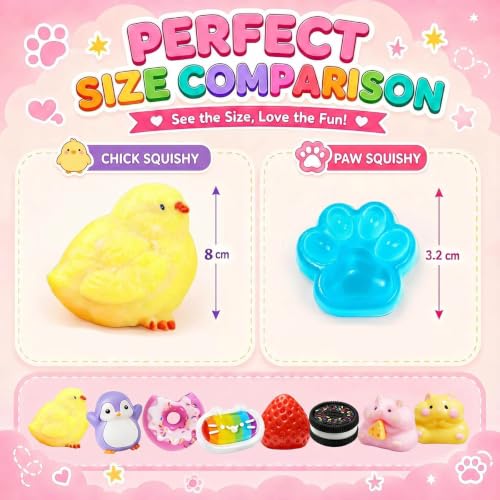 ZiZa Squishy Fidget Toy Set – Sensory Stress Relief Squeeze Toys for Kids