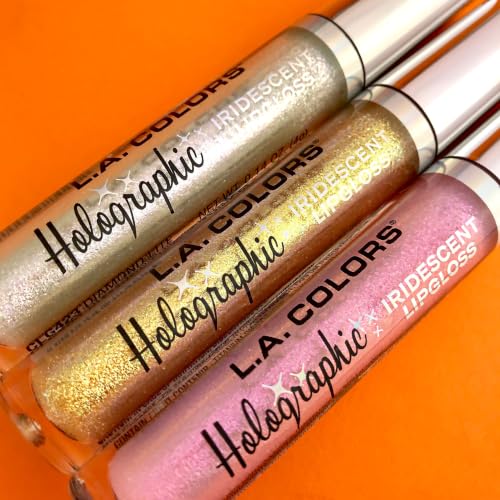 L.A. Colors Holographic Iridescent Lip Gloss Gold Rush CLG422