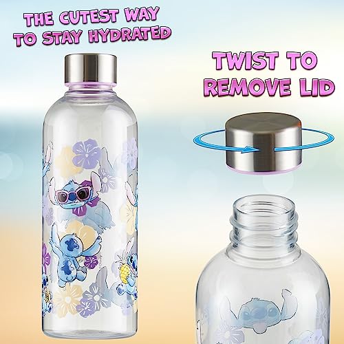 Disney Stitch Water Bottle for Kids - 850ml Leak-Proof BPA-Free Sports Bottle