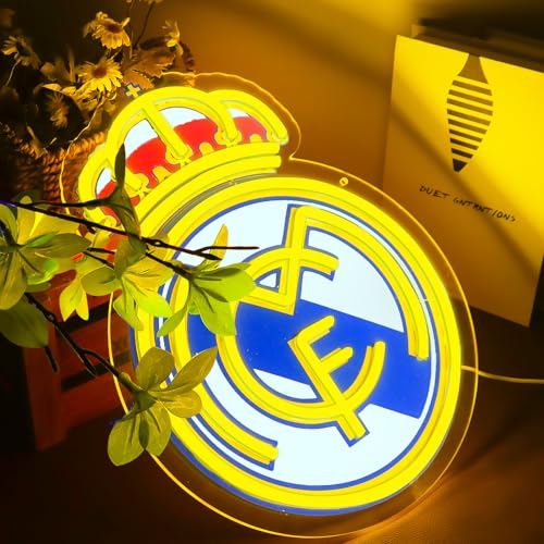 Football Team Logo Neon Sign - Sports LED Wall Decor for Bedroom & Man Cave - Real
