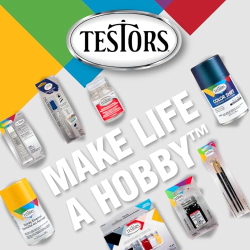 Testors Enamel Paint 0.25 Oz - Flat Black for Art & Crafts