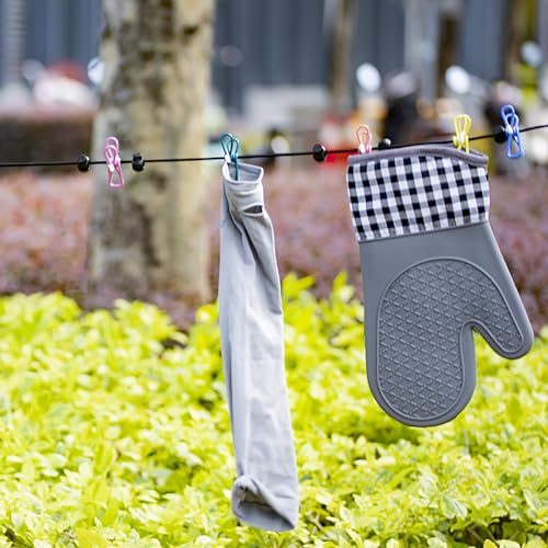 Karebeen Retractable Clothesline - Portable Black Rope for Travel