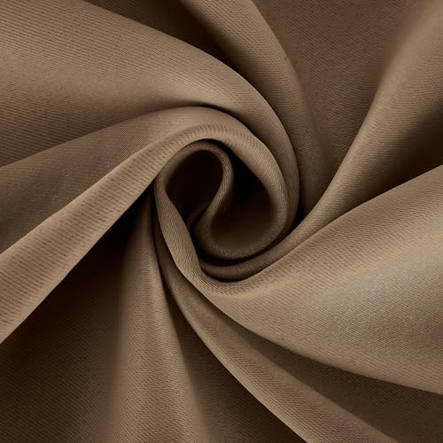Sun Zero Easton Energy Saving Blackout Grommet Curtain Panel, 40" x 63", Barley