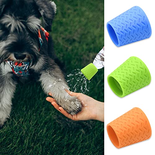 3 Pack Portable Outdoor Shower, Fits Most Plastic Bottles, Blue, Orange, Green