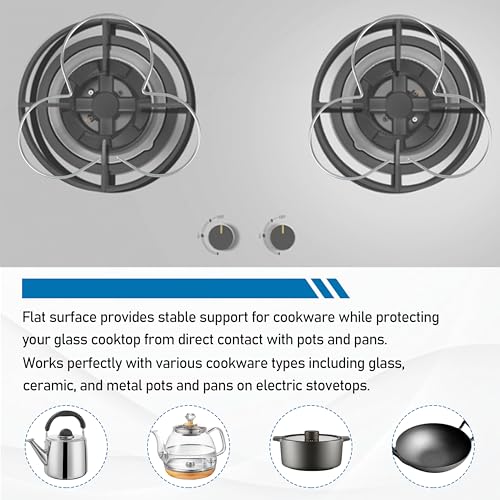 3-Piece Heat Diffuser Set for Glass Cooktops & Electric Stoves