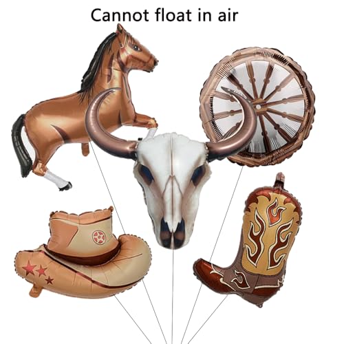 Western Party Decoration Kit - Cowboy Theme Balloons Set