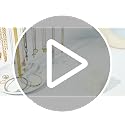 Gold Jewelry Organizer Stand with 42 Hooks for Necklaces & Bracelets