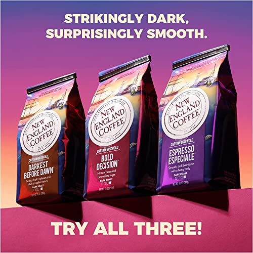 New England Coffee Darkest Before Dawn Dark Roast, 10oz (Pack of 3)