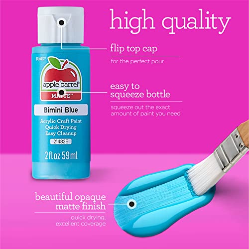 Apple Barrel Acrylic Paint - Bimini Blue, 2 oz for Crafts