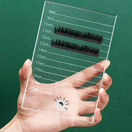 Maitys Crystal Glass Eyelash Extension Palette - 5.9 x 3.94 Inch Tray