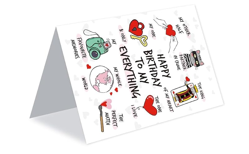 Romantic Happy Birthday Card for Boyfriend - Birthday1