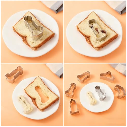 6-Piece Stainless Steel Cookie Cutters for Date Night Baking