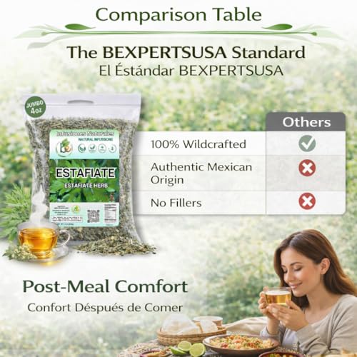 Estafiate Herbal Tea – 100% Natural Wildcrafted Mexican Mugwort (4 oz)