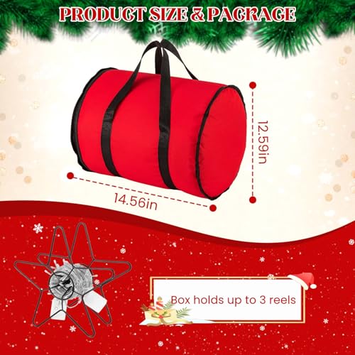 Christmas Lights Storage Bag Waterproof Tear-Resistant Oxford Fabric with Reinforced Handle