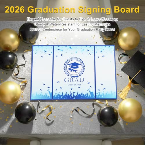 Graduation Guest Book 2026 - Signature Sign In Board for Parties