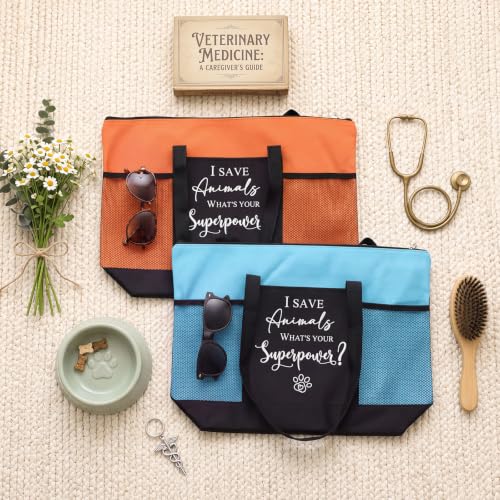 Vet Tech Tote Bags Set - 10 Multicolor Utility Bags for Professionals & Gifts