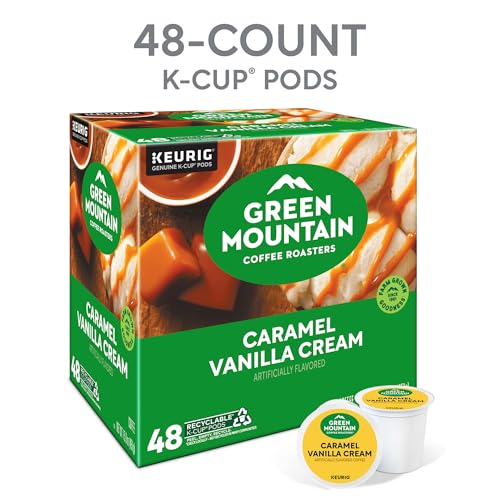 Green Mountain Coffee Roasters Caramel Vanilla Cream K-Cup Pods - 48 Count