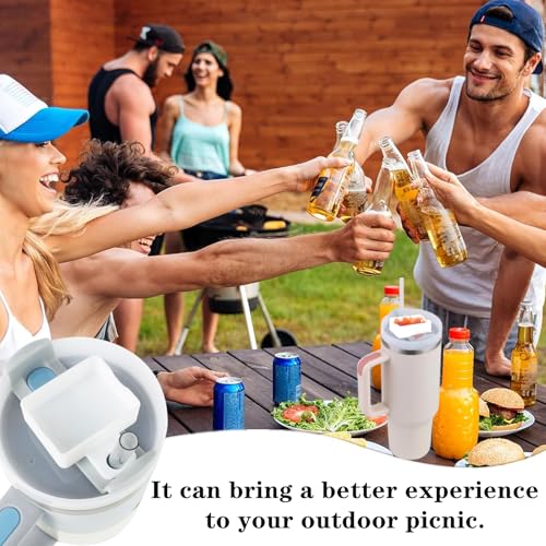 2-Pack Silicone Snack Bowls - Reusable Sauce Trays for On-the-Go