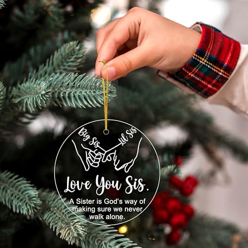 Sister Christmas Ornament 2025 - Acrylic Gift for Sisters