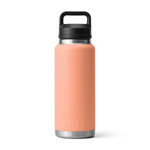 YETI Rambler 36 oz Bottle, Leakproof, Vacuum Insulated, Stainless Steel with Chug Cap, Low Country Peach