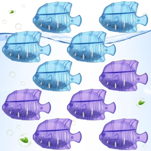 VZZNN 10PC Humidifier Cleaner Fish - Blue & Purple for Humidifiers & Fish Tanks