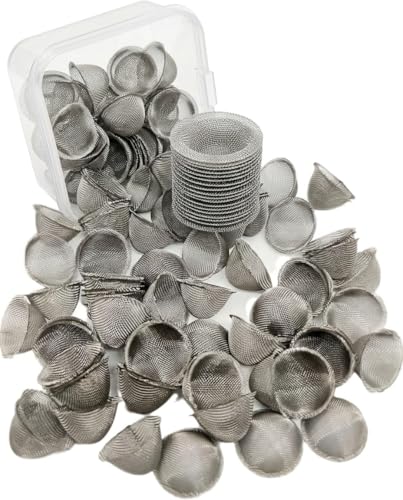 Stainless Steel Pipe Screens - 50 Pack, 0.5 Inch Adjustable Filters