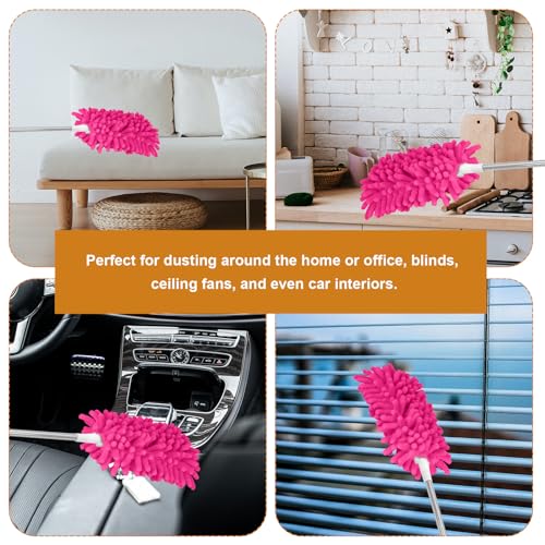 PEUTIER Microfiber Duster Refills - 2 Pack, Rose Red Ceiling Fan Replacements