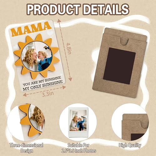 Mom Magnetic Picture Frame for Refrigerator - Mother's Day Gift