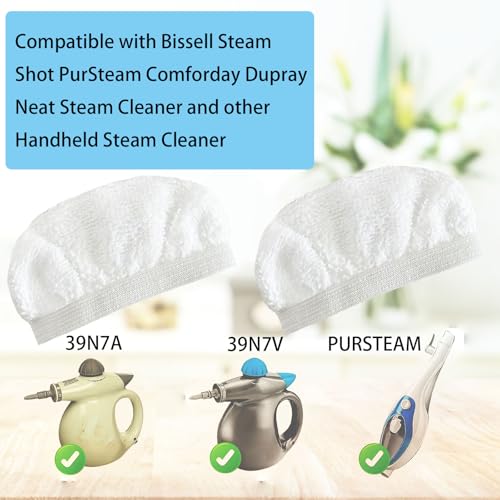 24 Pack Replacement Steam Mop Pads for Bissell & PurSteam Cleaners