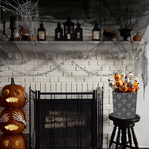 Joyly Halloween Boo Basket - Collapsible Skull Candy Tote for Kids