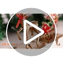 Set of 2 Christmas Stocking Holders with Reindeer & Sled Car Design for Fireplace Mantel Decor