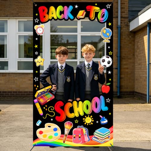 Back to School Photo Booth Props Frame - 3.2 ft x 5.9 ft Classroom Decor