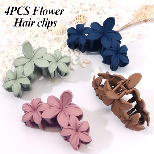 Large Flower Hair Claw Clips for Thick Hair Strong Hold Non-Slip